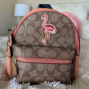 Coach flamingo mini backpack